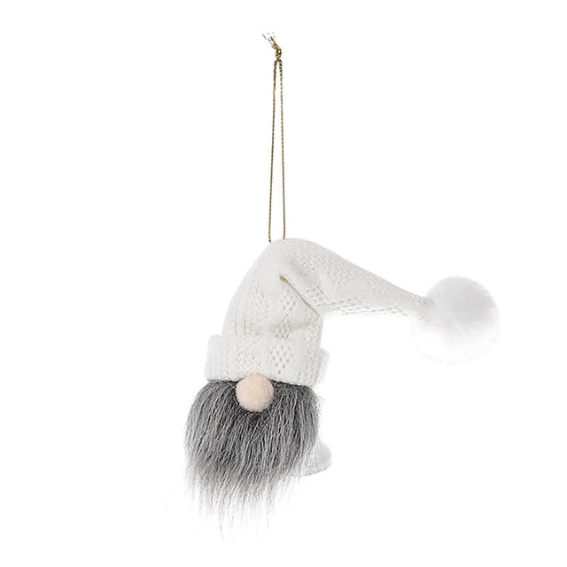Dwarf Old Man Iron Faceless Pendant, Christmas Tree Decoration, Vintage Style Iron Pendant, Festive Holiday Ornament, Rustic Craftsmanship, Metal Frame, for Bedroom
