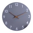 thumbnail image 2 of Reloj de pared sin tictac, moderno, minimalista, silencioso, decoración de arte de pared, fácil de colgar. Gris, 2 of 9