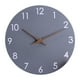 thumbnail image 2 of Reloj de pared moderno y silencioso de 10 pulgadas, reloj de pared decorativo de madera redondo para Gris, 2 of 9