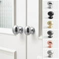 thumbnail image 4 of HDJNal 2 Pcs Cute Pigeon Egg Knobs with Screws - 29mm Diameter - Round Vintage Pull Handles for Home & Office Furniture - Kitchen Cabinet, Drawers & Cupboard Doors,Brushed Nickel, 4 of 6
