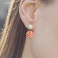 thumbnail image 2 of Daolelai Hand-Wound Ball Earrings, 2 of 2