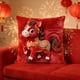 thumbnail image 1 of Funda de almohada con estampado de caballos de 45 x 45 cm | Funda de almohada decorativa de algodón con cremallera oculta para sofá, cama y decoración del hogar | Tejido suave y transpirable para, 1 of 6
