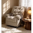 thumbnail image 4 of CQSXDA Manual  Recliner Armchair with Padded Footrest for Living Room and Home Theater Ergonomic Lounge Seating, Camel, 4 of 10