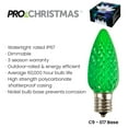 thumbnail image 4 of Pro Christmas C9 LED Christmas Light Kit 25ft 25 Green Bulbs 12in Spacing White Wire, 4 of 8