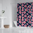 thumbnail image 2 of Pioneer Flower Floral Print Pattern Shower Curtain 84"x72", Bathroom Decorative Shower Curtain Set with 12 Hooks, Waterproof Washable, 2 of 6