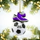 thumbnail image 2 of Adornos Navideños Personalizados De Acrílico Para Futbolistas Y Amantes Del Fútbol. Producto Decorativo Para La Familia. Adornos Con Búhos. Decoración Para Bufandas. Colgantes., 2 of 4