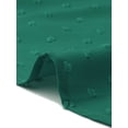 thumbnail image 5 of Agnes Orinda Women's Plus Size Swiss Dots Tops Petal Sleeve Curved Hem Round Neck Summer Casual Blouse 3X Dark Green, 5 of 6