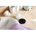 thumbnail image 3 of 12 Oz Clear Pet Plastic Refillable Low Profile Jar With Black Smooth Lids (6 Pack), 3 of 5