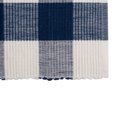 thumbnail image 3 of Contemporary Home Living Buffalo Check Rectangular Textured Cotton Placemats - 19" - Navy and White, 3 of 7