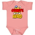 thumbnail image 3 of Inktastic Grandpa is my Hero Boys or Girls Baby Bodysuit, 3 of 5