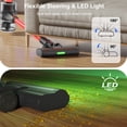 thumbnail image 6 of Maircle Cordless Stick Vacuum Cleaner, 36Kpa Strong Suction, 40-Min Runtime, Anti Tangle Headlight Floor Brush, Lightweight, for Pet Hair, ShoPile Carpet, Hard Floor, Home Use, Red, 6 of 9