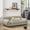 Beige-1, variant on 39.75'' Elevated Dog Sofa with Backrest and Armrests,Cozy Dog Couch Bed with Soft Cushion for Medium Dogs,Modern Lounging Bed Pet Couch Chair,Olive Green