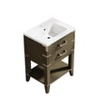 thumbnail image 6 of ANGELES HOME 24 Inch Bathroom Vanity with Single Sink with Countertop, Solid Wood Vanity with 2 Drawers, Plywood Bathroom Vanity with Sink, Grey Oak, 6 of 9