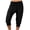 Black, variant on Women's Capri Pants Cropped Joggers with Pockets Workout Pants Athletic Boho Palazzo Trousers Bermuda Shorts,Orange,XXL