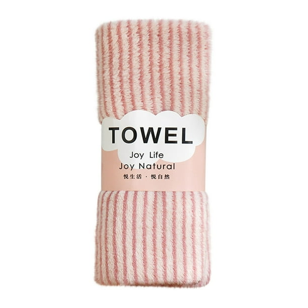 Sofa Vama Ropa de Cama Toallas de terciopelo, toallas absorbentes de rayas gruesas, toallas faciales de rayas de colores for Navideño