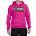 thumbnail image 2 of Wild Bobby Godfidence- Knowing I Can't But He Can Blue and Brown Cheetah Print Inspirational/Christian Unisex Hoodie Sweatshirt, Fuschia, Large, 2 of 6