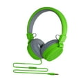 thumbnail image 2 of Auriculares supraaurales con cable y micrófono para escuchar música, ligeros. Verde, 2 of 8