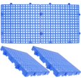 thumbnail image 2 of Outdoor Flooring Interlocking Patio Tiles Anti Slip Drainage Blue 30x30x3cm Plastic, 2 of 5