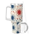 thumbnail image 2 of 40zo Ice Bar Cup With Handle Double Insulation Large Capacity Rust Prevention For Daily Travel And Other Scenes Independence Day Theme Star (5), 2 of 8