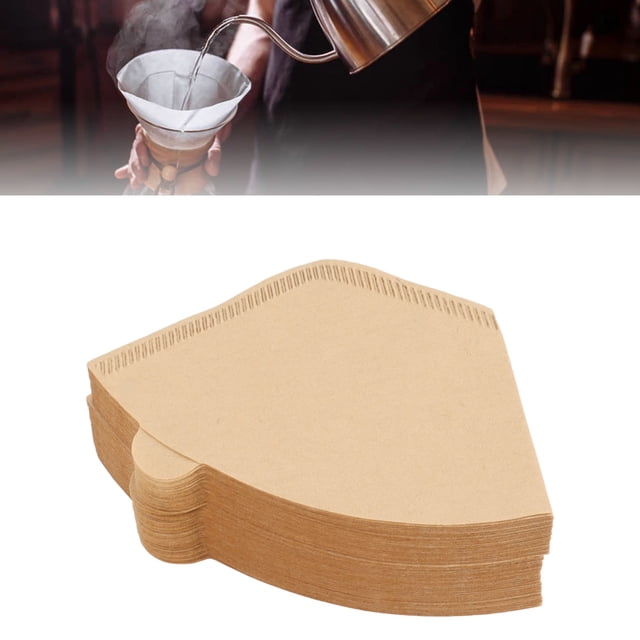 Coffee Paper Filters, 100 Count Mellow Taste V Shaped Design 1 To 2 Cups Coffee Filters for Filter Bowl