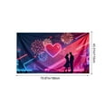thumbnail image 3 of HomeDM Valentine's Day Backdrop 70.8"x43.3" Love Heart Birthday Tapestry for Photography Wedding Anniversary Wall Door Hanging Banner Decorations, 3 of 6