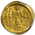 thumbnail image 2 of Byzantine Gold Solidus Emperor Justinian I (527-565 AD) CH AU NGC, 2 of 3