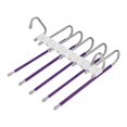 thumbnail image 1 of GUOOL Porte-Pantalons Multifonctionnel 5 en 1 avec Butée Gain de Place Violet Profond, 1 of 9