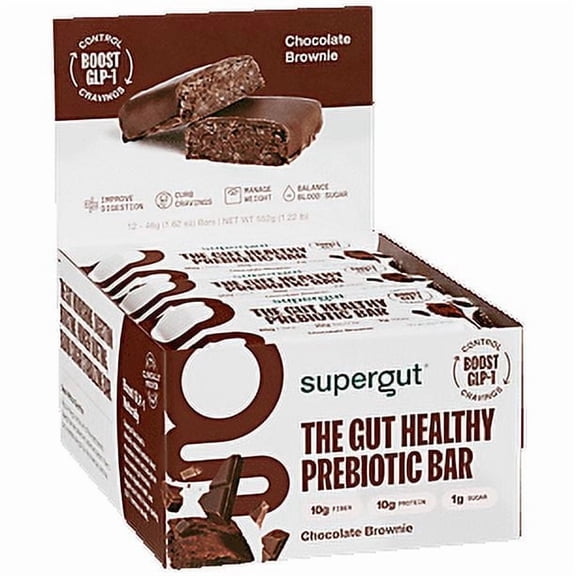 The Gut Healthy Prebiotic Bar - Chocolate Brownie (12 Bars)
