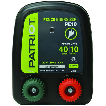 Patriot PE10 Fence Energizer, 0.30 Joule