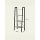 thumbnail image 4 of VASAGLE Estantería de escalera, estantería de 4 niveles, estante de almacenamiento, estantería con marco de acero, para sala de estar, oficina en casa, cocina, dormitorio, estilo industrial, gris, 4 of 6