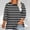 Black plus size striped tops a1, variant on thefmos Plus Size Striped Pullover Tops for Women Fall Winter 3/4 Sleeve Round Neck Comfy Casual Loose Fit Blouses Cute Trendy Tee Shirts Everyday Wear, White 3XL