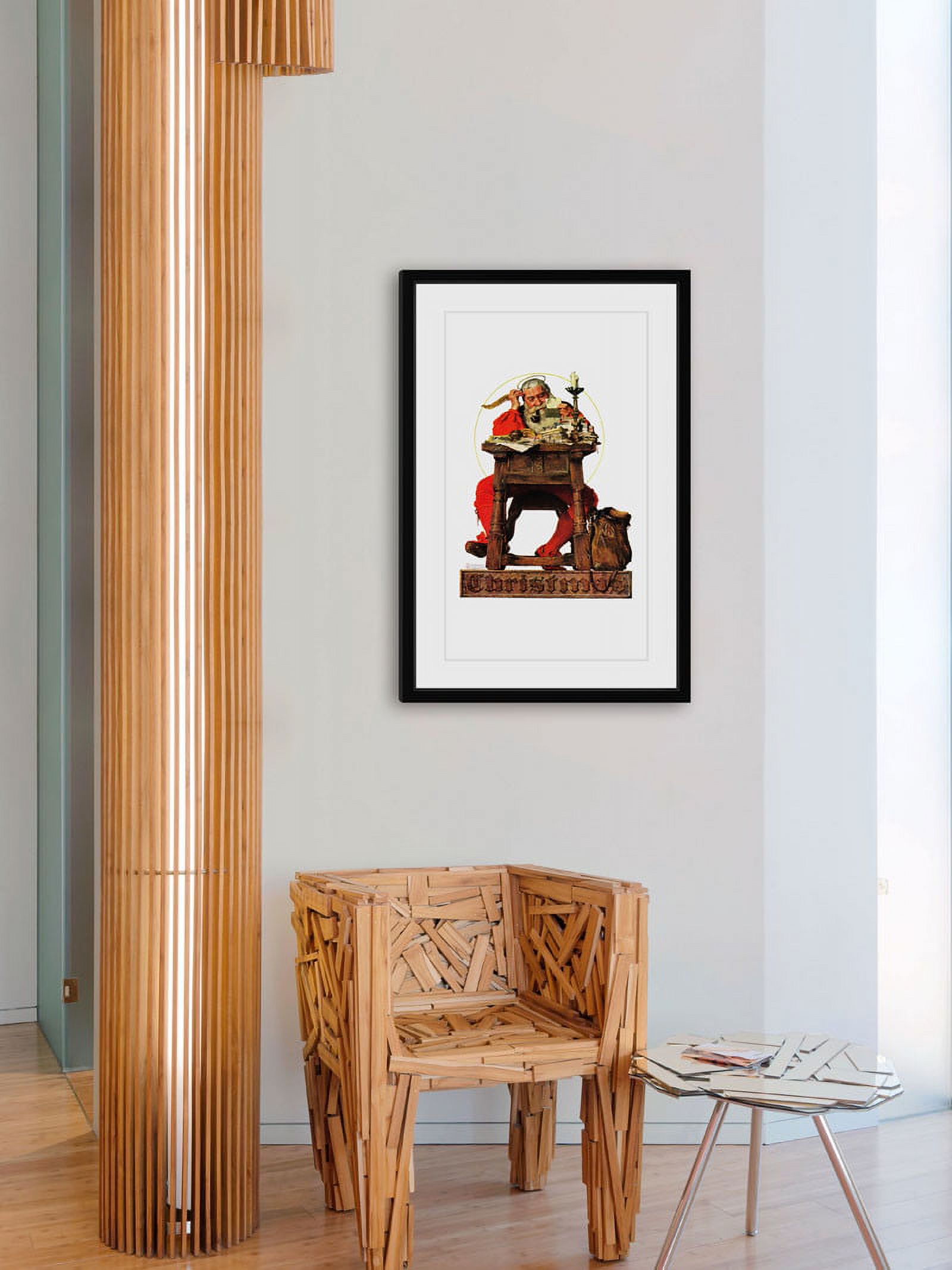 Marmont Hill "Santa at His Desk" by Norman Rockwell Framed Art Print