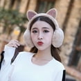thumbnail image 5 of Earmuffs Skin-friendly Cats Ears Design Plush Winter Warm Cats Ear Muffs, 5 of 5