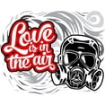thumbnail image 3 of CafePress - Love Is In The Air Women's Light Pajamas - Women's Short Sleeve Print T-Shirt and Pants Light Cotton Pajama Set, 3 of 7