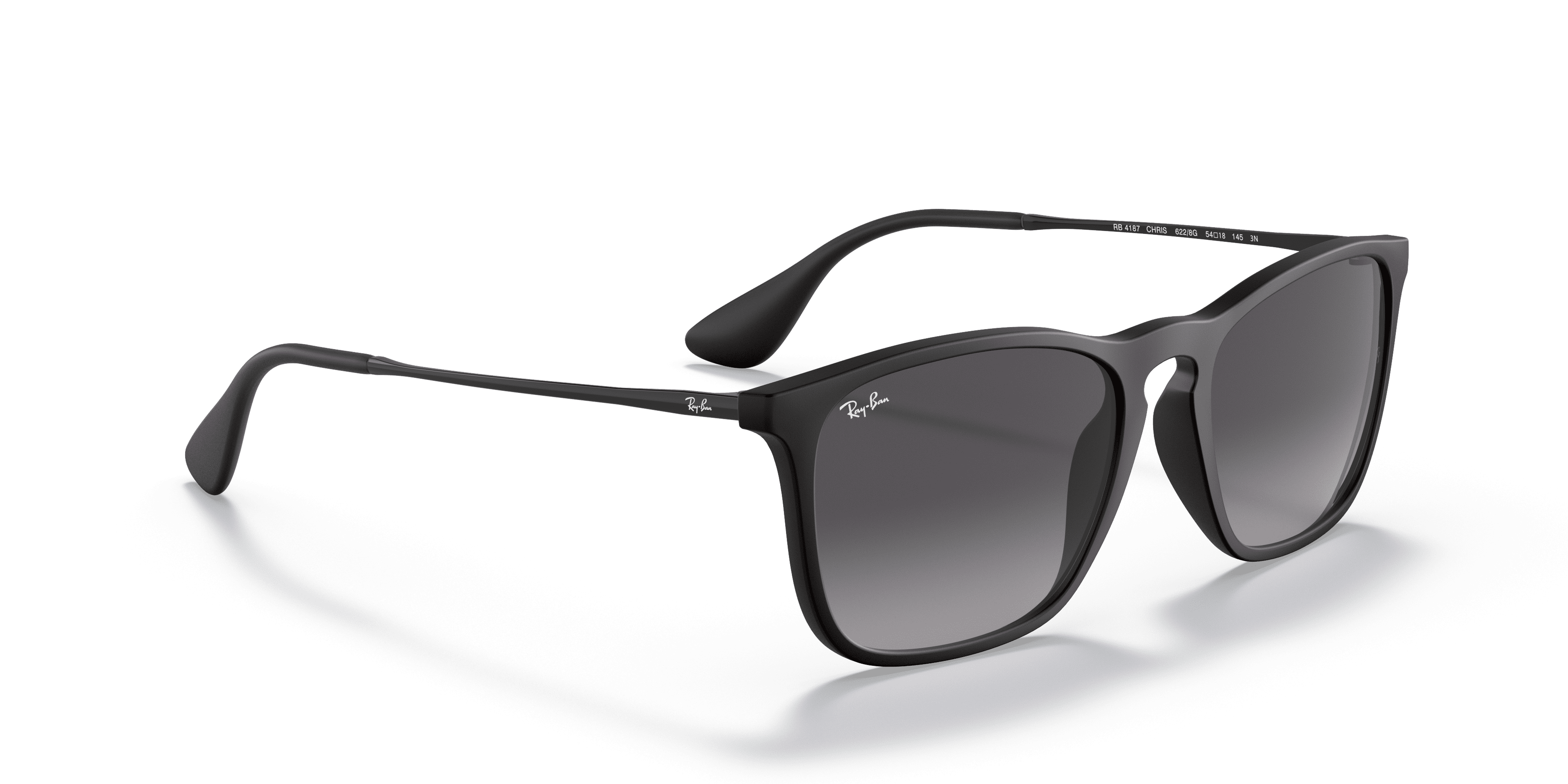 Chris Sunglasses in Matte Black Ray-Ban CHRIS UNISEX - Sunglasses - black - Zalando.ie main image 4