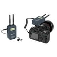 thumbnail image 3 of Saramonic VmicLink5 5.8GHz Hi-Fi Wireless Lavalier Microphone System with Bodypack Transmitter & Portable Receiver - for DSLR Cameras, Camcorders, Recorders & Mixers (High Fidelity Audio Transfer), 3 of 8