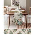 thumbnail image 6 of Table Runners 120 Inches Long Dress Scarves, Christmas Eucalyptus Farmhouse Coffee/Dining/Kitchen Table Runner for Living Room, Xmas Botanical Pine Cones Birds 13x120 Inch, 6 of 7