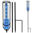 thumbnail image 3 of Inteprter Colector de lluvia intensa con energía solar, medidor de lluvia de vidrio para exteriores con pantalla digital transparente fácil de Jardín y Patio, 3 of 6