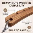thumbnail image 6 of Detachable Hammock Spreader Bar, 2Pcs Sturdy Lightweight Wooden Crossbars, Heavy Duty Hammock Support Rods Prevent Sagging Bunching Stable Even Support for Patio Backyard Camping Garden Replacement, 6 of 7