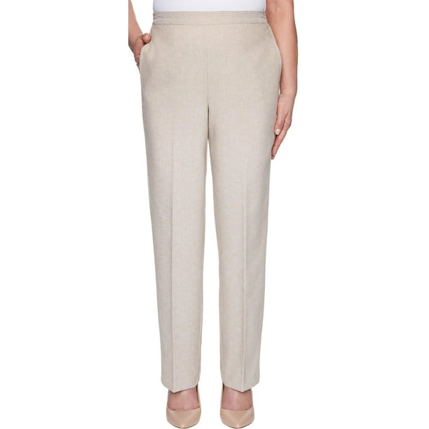 Alfred Dunner - Alfred Dunner Petite Solid Pull On Pants - Walmart.com ...
