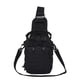 thumbnail image 5 of Bolsa de pecho ligera y utilitaria, tipo bandolera, para mochilerismo al aire libre y escalada. Negro, 5 of 9