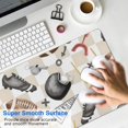 thumbnail image 4 of Long Mouse Pads for Desk,Football Equipment Checkered Pattern Desk Mats on Top Of Desks, Desk Mouse Pad Extra Large with 3mm Non-Slip Base and Stitched Edge for Gaming,Office,Work,Home 31.5"x11.8", 4 of 6