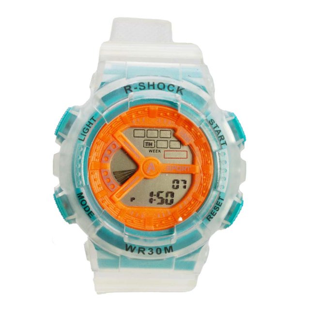 Reloj Digital Zeit Unisex Deportivo Correa De plastico Impermeable al Agua naranja 40mm Zeit Reloj Digital CB00022437