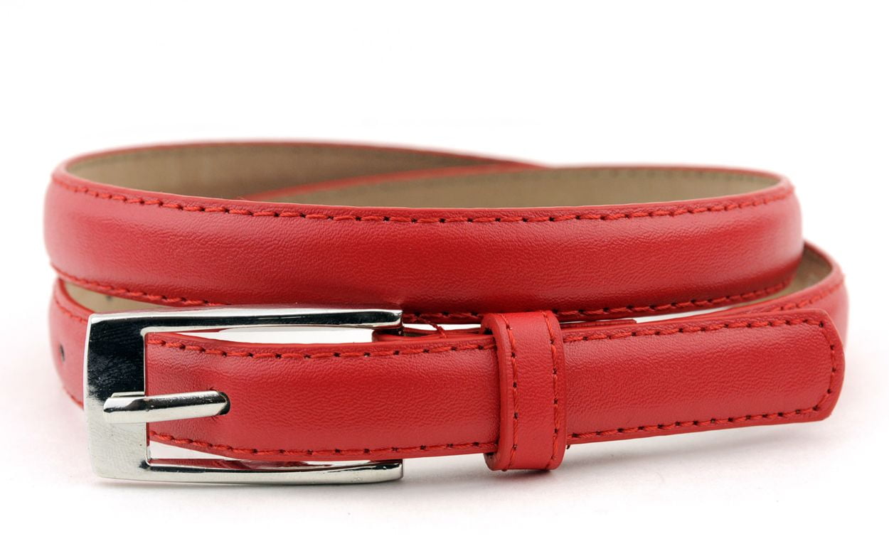 NYFASHION101 Women's Classy Skinny Bonded Leather Casual Belt with