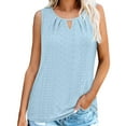 thumbnail image 2 of Texiao Women's Tank Tops Loose Fit Casual Sleeveless Tops Keyhole Neck Trendy Summer Tops Flowy Clothes Outfits 2025, 2 of 6