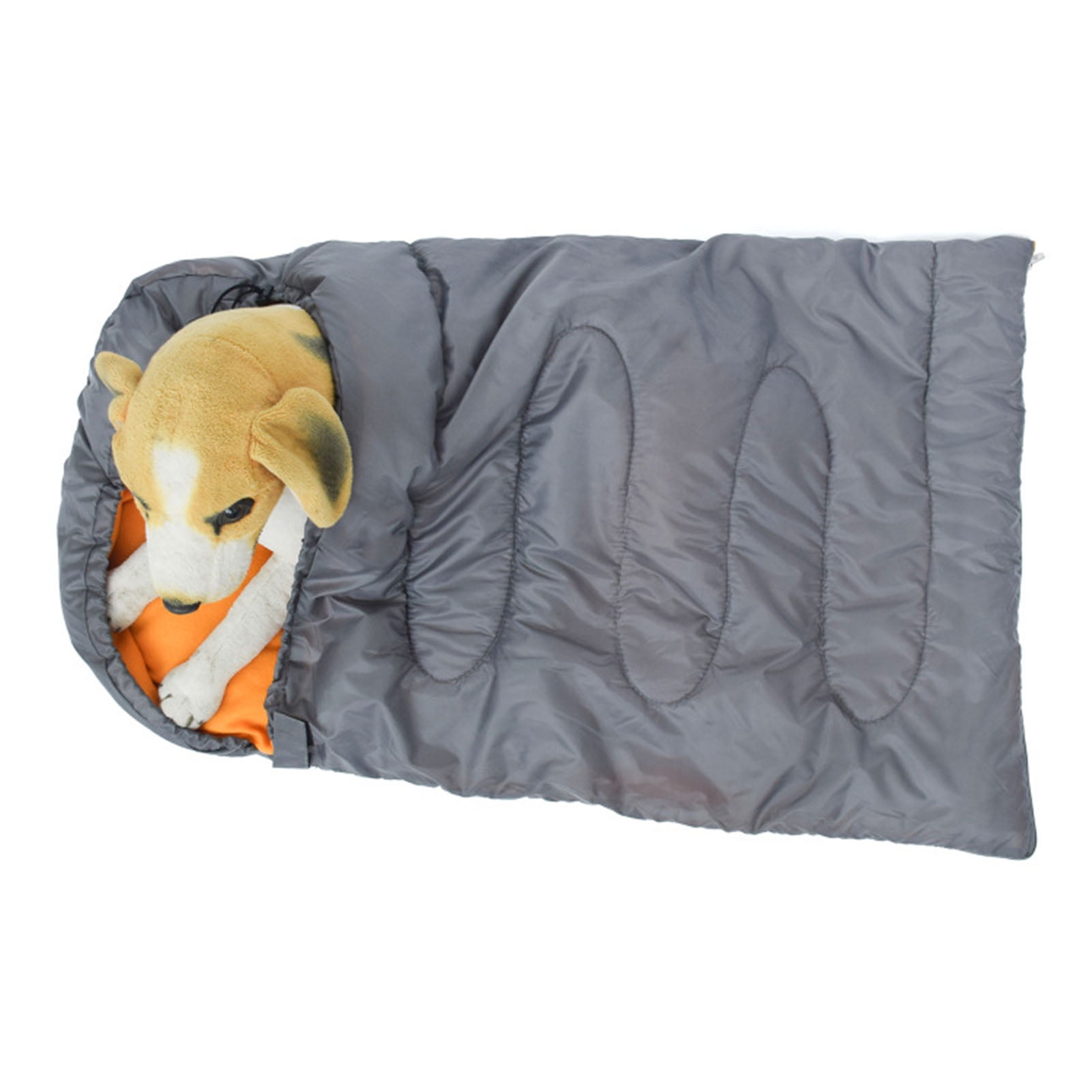 Warm, Foldable & Aligning, Perfect for Indoor/Outdoor Adventures, Orange Lining, Size L (110x70cm/43.3x27.6in) Waterproof Dog Sleep Bag