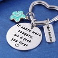 thumbnail image 3 of Auntie Birthday Present from Niece Nephew, Best Aunt Ever Gifts, Funny Aunts were Boogers Keep Up Key Chain, 3 of 12