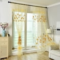 thumbnail image 4 of Rideau 1 / 1 Feuilles Voile Drapé Rideau Transparent Maison / Voile Feuilles 1 Drapé Rideau de Fenêtre Transparent Maison, 4 of 5
