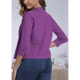 thumbnail image 5 of Women'S 3/4 Sleeve Cropped Cardigan Sweater Elegant Shrugs for Women XL, 5 of 7