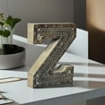 thumbnail image 4 of HANDMADE ECO-FRIENDLY "Z" WOOD ALPHABET LETTER BLOCK FOR WALL MOUNT & TABLE TOP DÉCOR, Gray Antique Color, Traditional Design, Letter Block For Study Room, Kids Room, Living Room, Hall, Cabin, Offices, 4 of 5